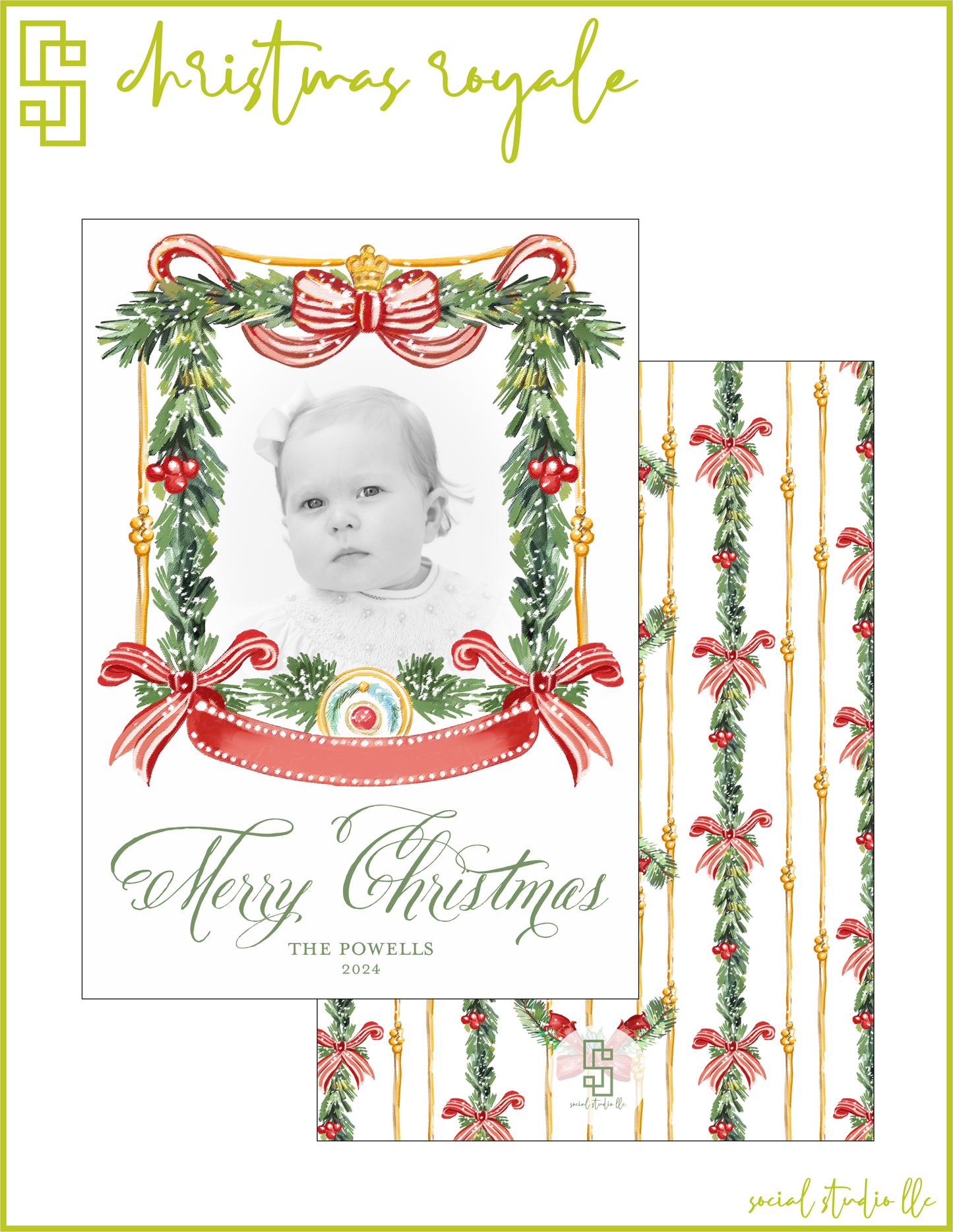 Christmas Royale Holiday Card