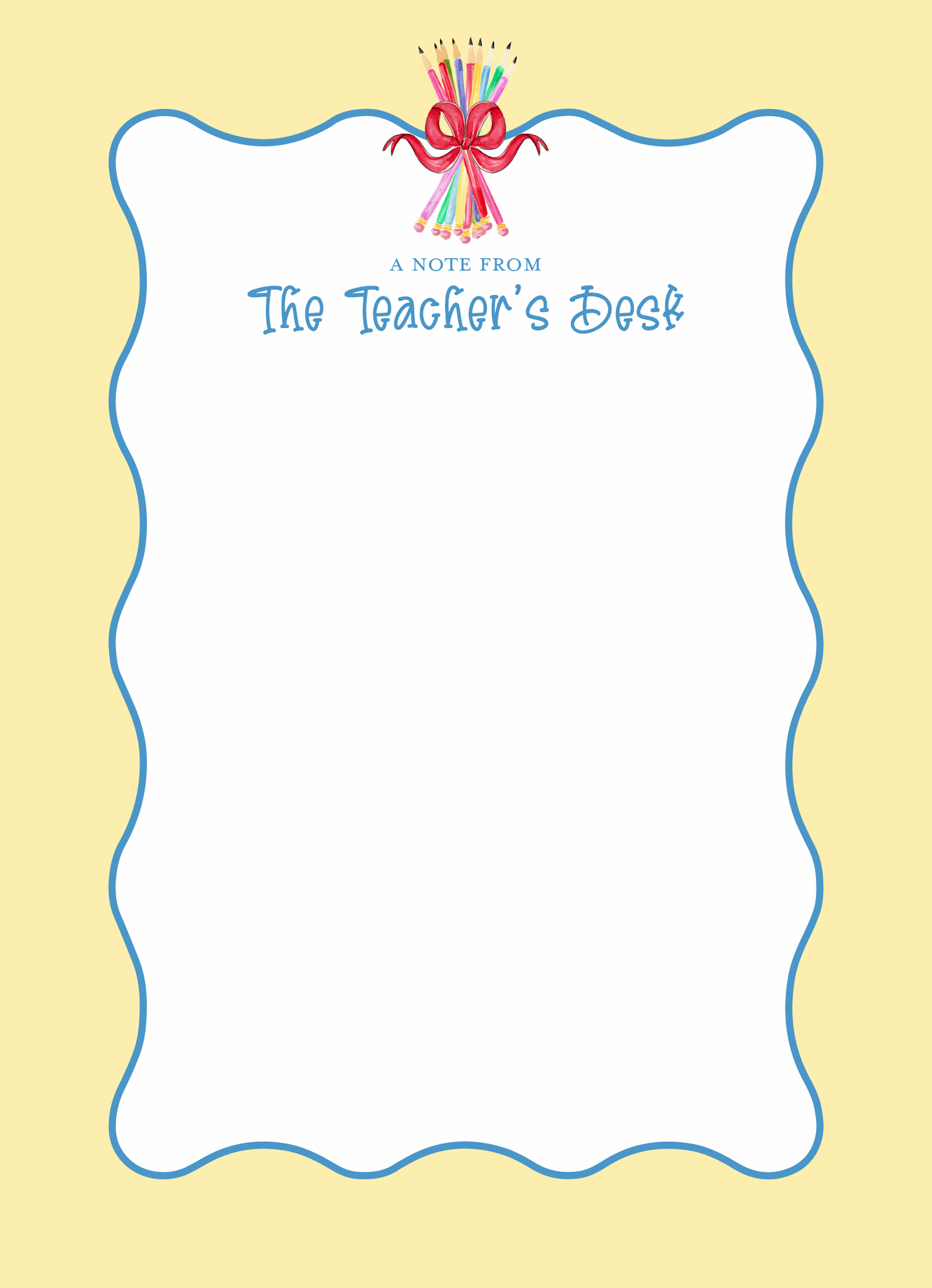 Notepad - From The Teacher's Desk