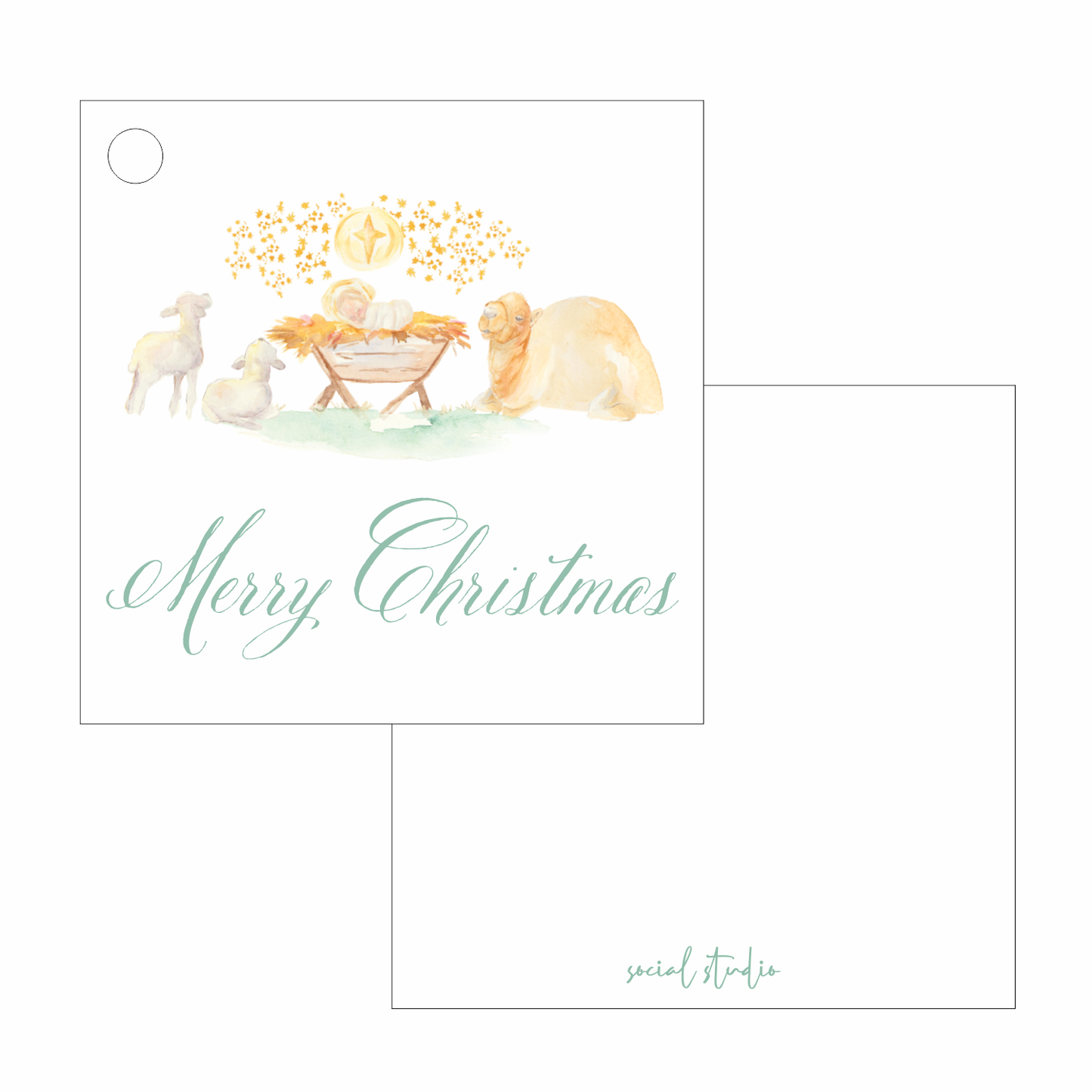 Gift Tags - Merry Christmas Nativity