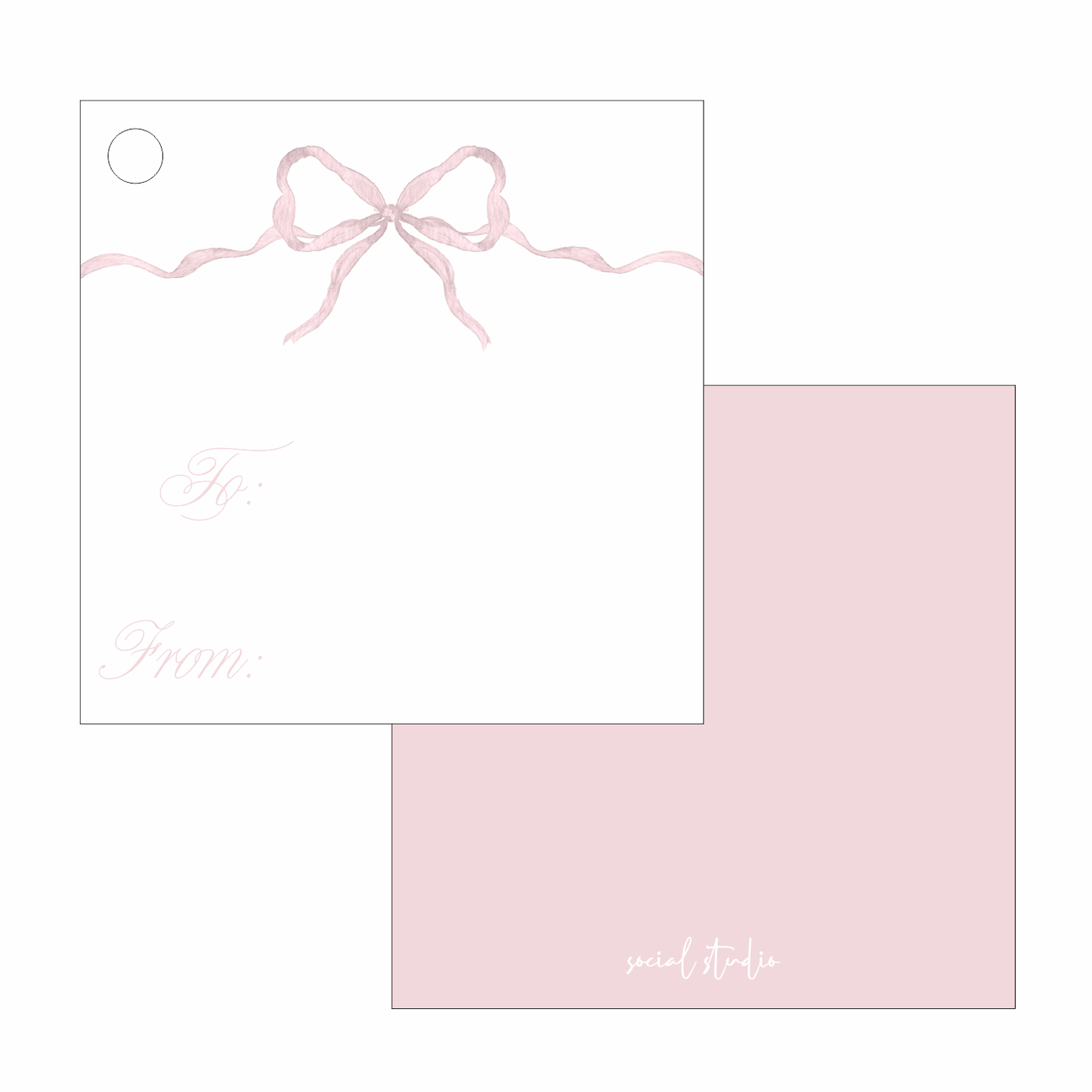 Gift Tags - Pink Bows