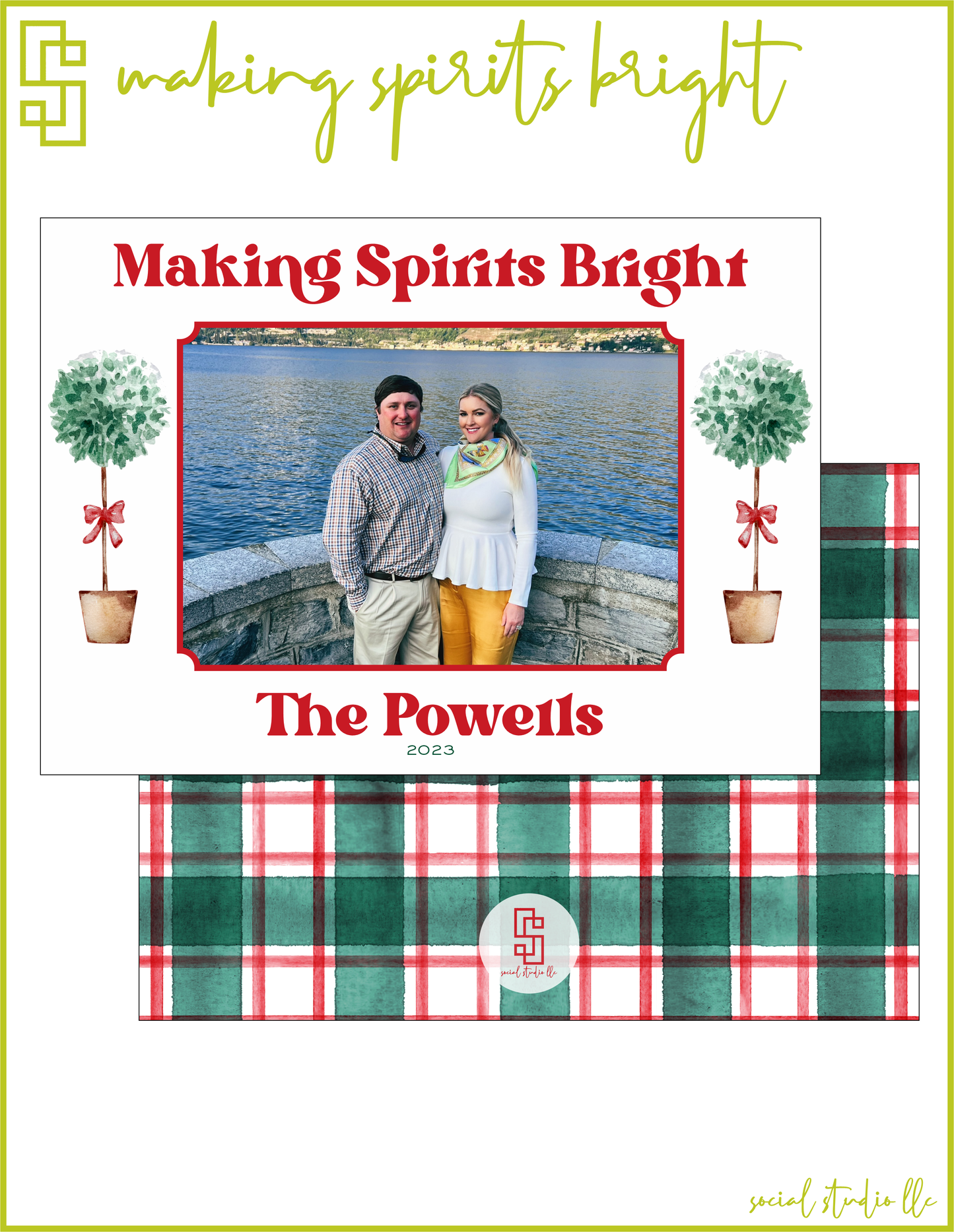 Making Spirits Bright Holiday Card