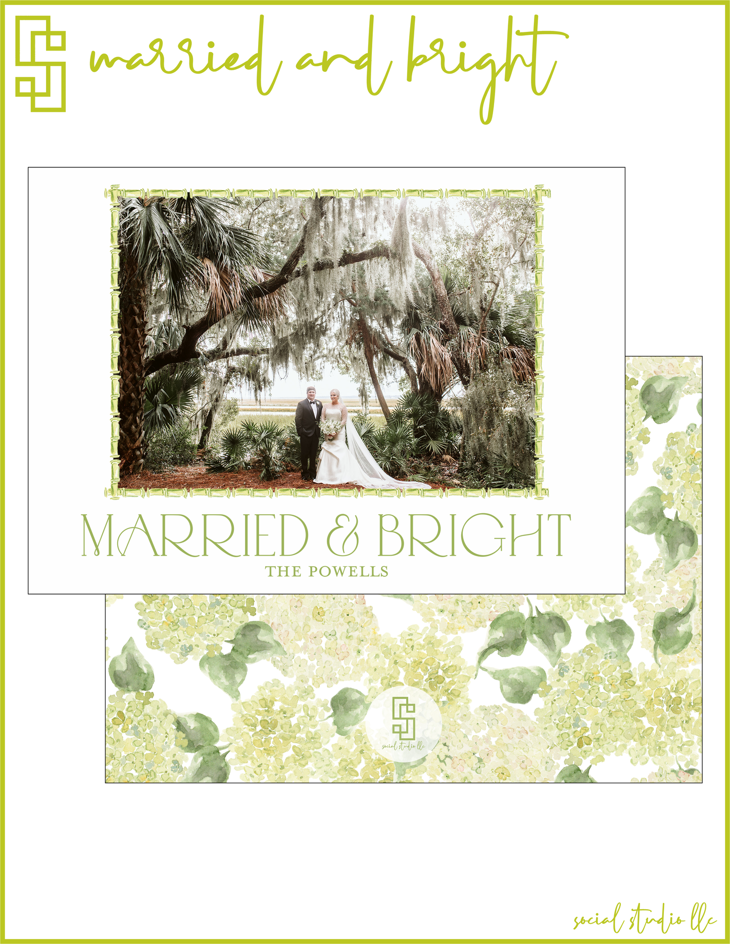 Married and Bright Holiday Card