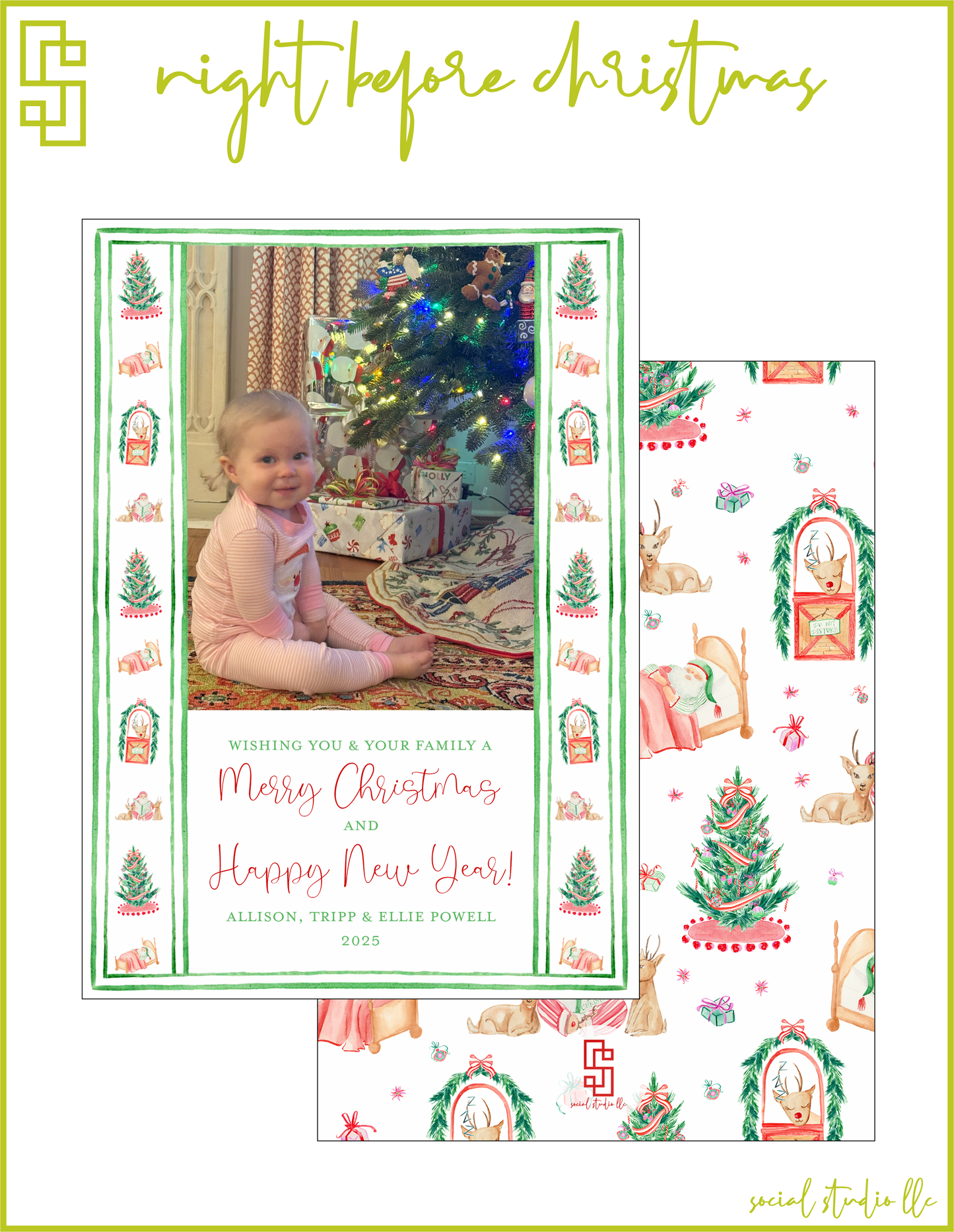 Night Before Christmas Holiday Card
