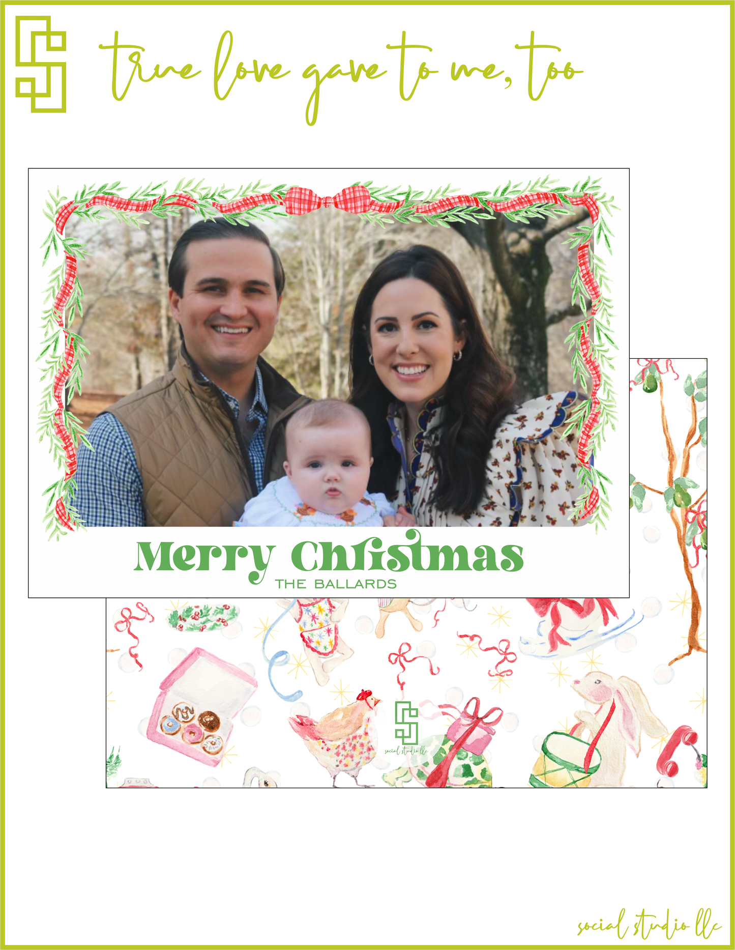 True Love Gave to Me Too Holiday Card