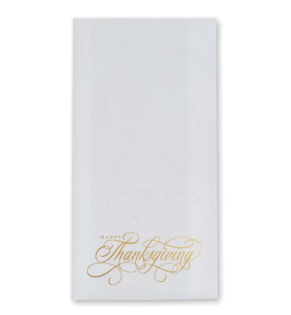 Happy Thanksgiving Dinner Napkins / Guest Towels