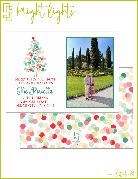Bright Lights Holiday Card