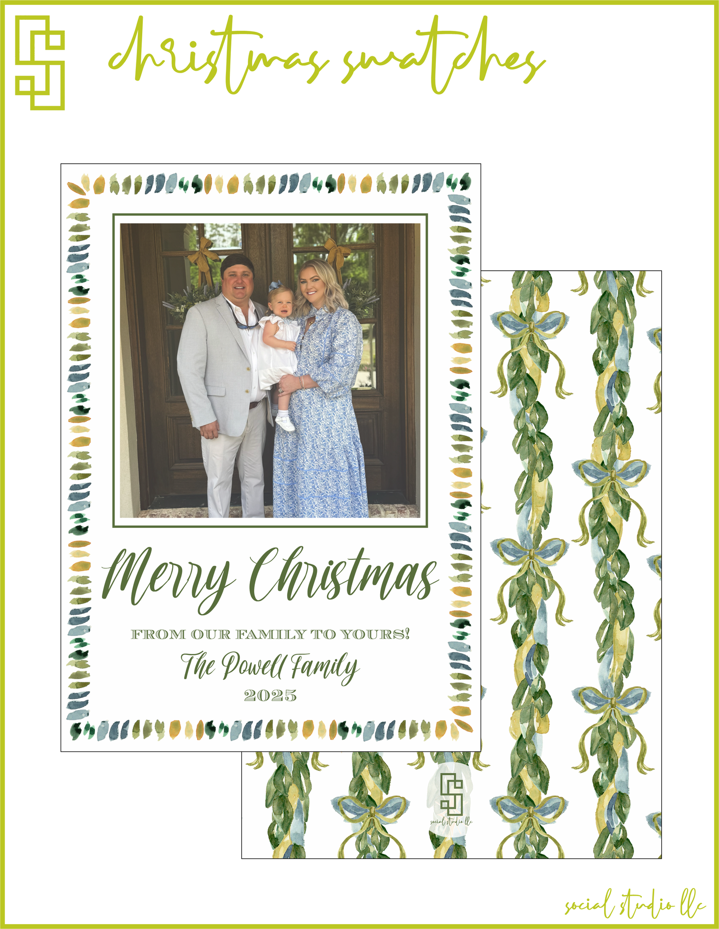 Christmas Swatches Holiday Card