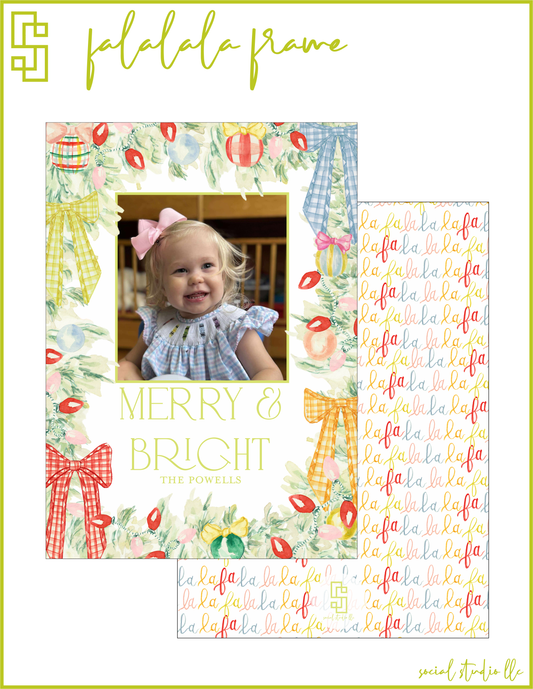 Falalala Frame Holiday Card
