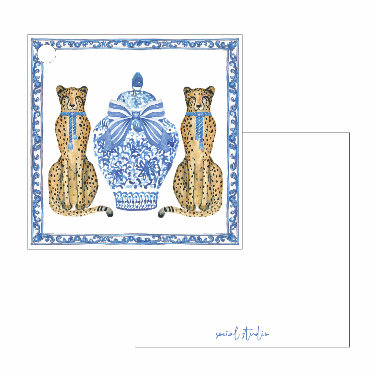 Gift Tags - Blue Cheetahs