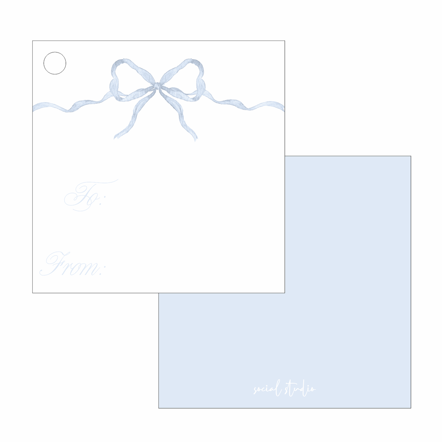 Gift Tags - Blue Bows