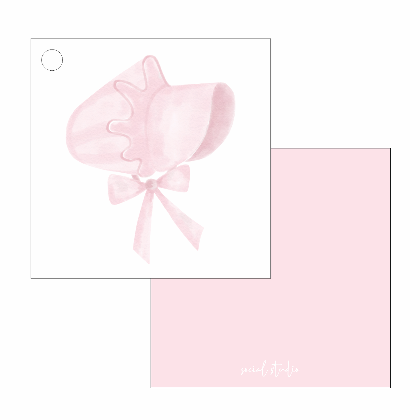 Gift Tags - Pink Bonnet