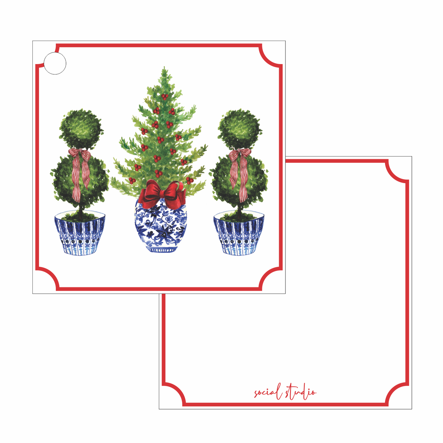 Gift Tags - Christmas Topiaries