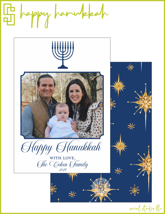 Happy Hanukkah Holiday Card