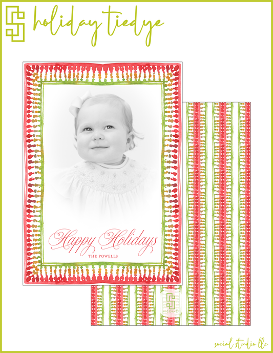 Holiday Tie-Dye Card