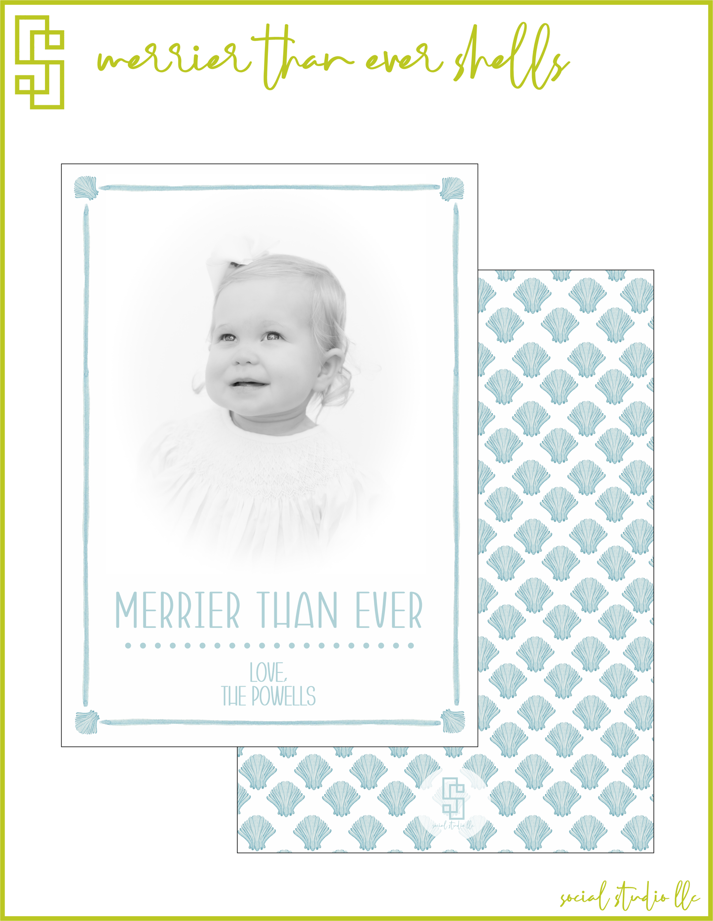 Merrier Than Ever Shells Holiday Card