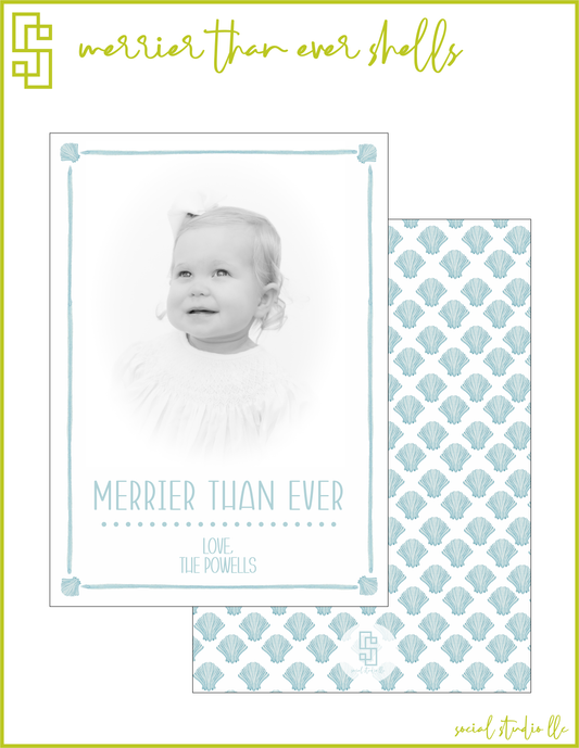 Merrier Than Ever Shells Holiday Card