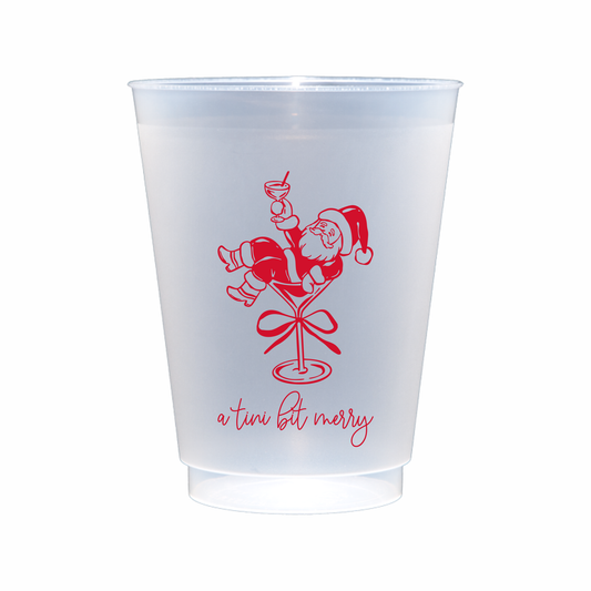 Tini Bit Merry Frosted Cups - Set of 12