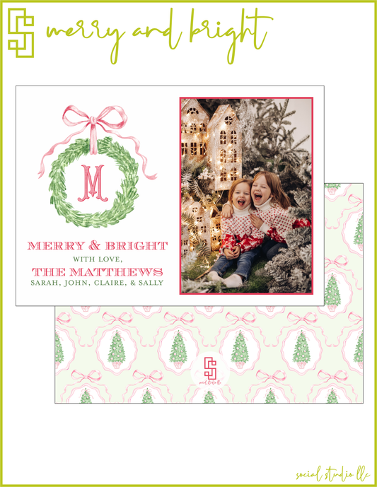 Merry and Bright Holiday Card