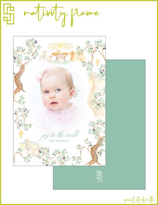 Nativity Frame Holiday Card