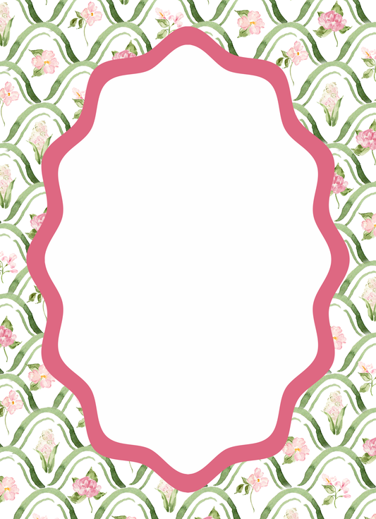 Notepad - Pink Wave Florals