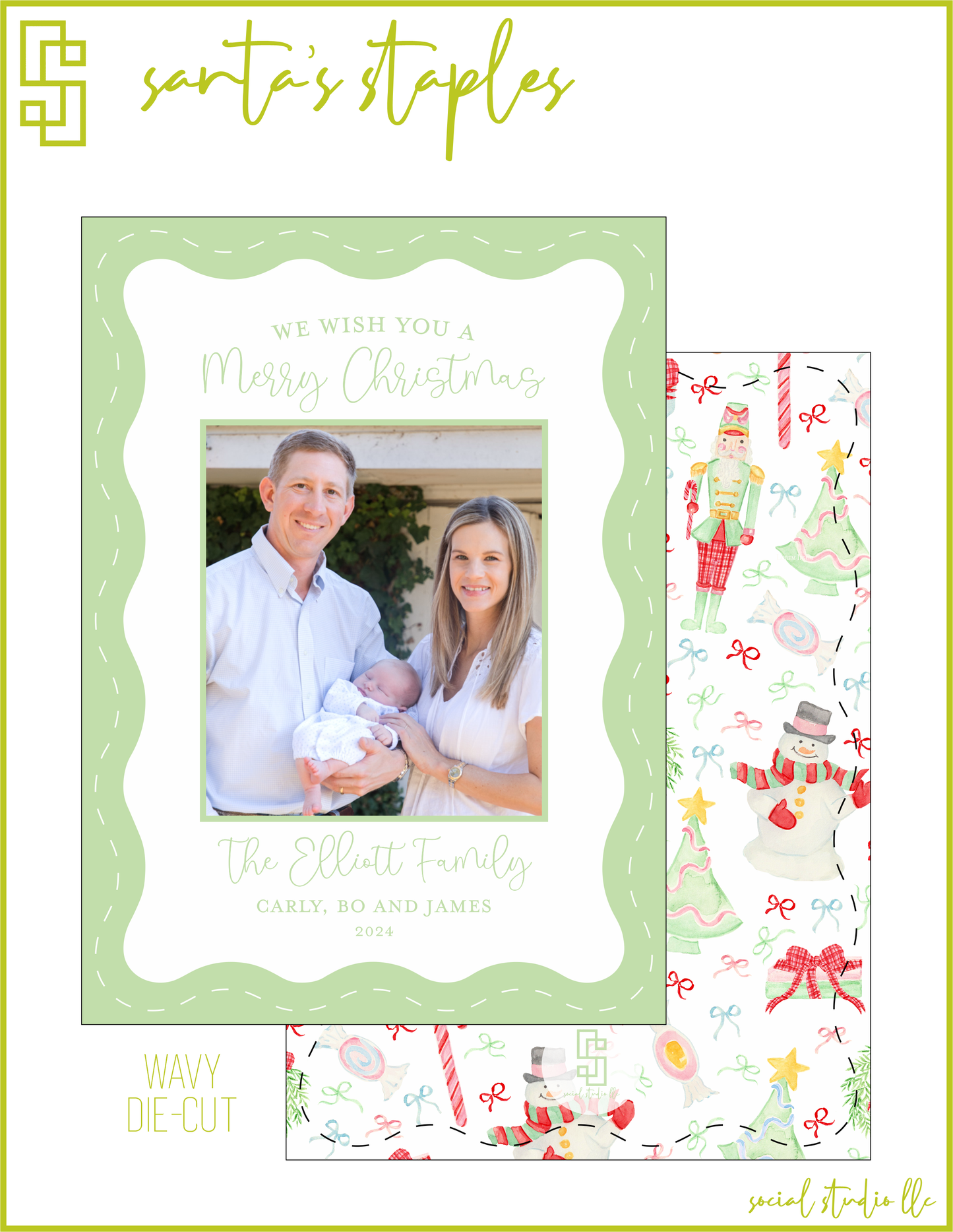 Santa's Staples Holiday Card