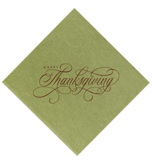 Happy Thanksgiving Cocktail Napkins