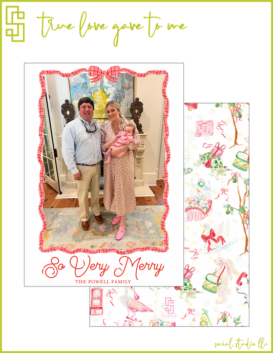 True Love Gave to Me Holiday Card