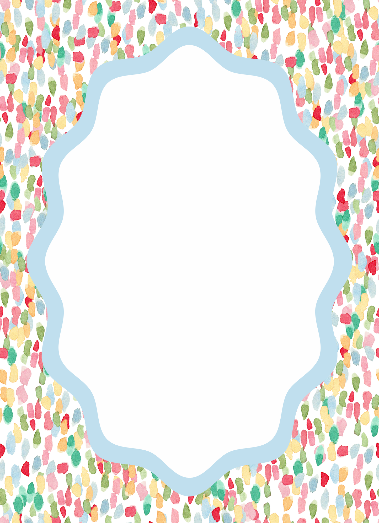 Notepad - Watercolor Paints in Blue