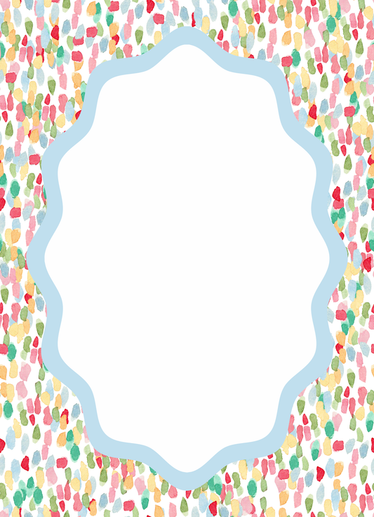 Notepad - Watercolor Paints in Blue