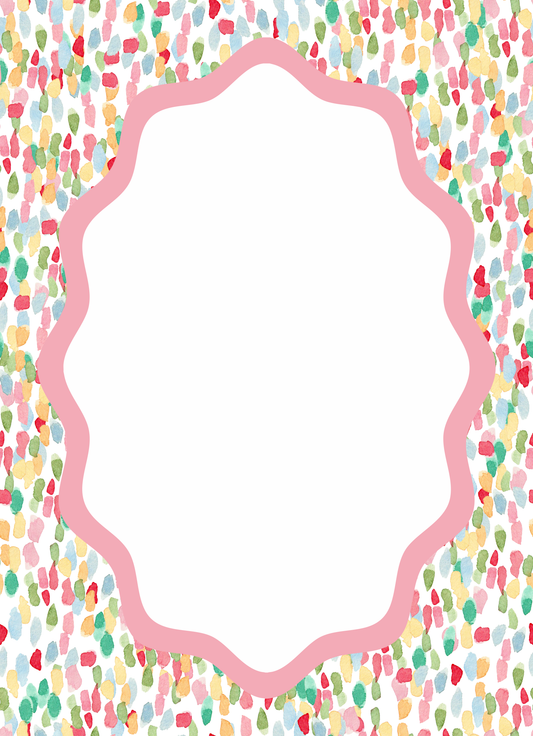 Notepad - Watercolor Paints in Pink