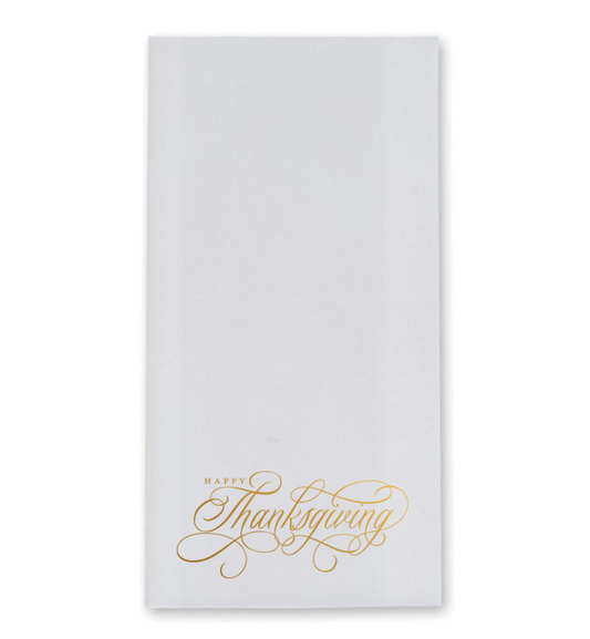 Happy Thanksgiving Dinner Napkins / Guest Towels
