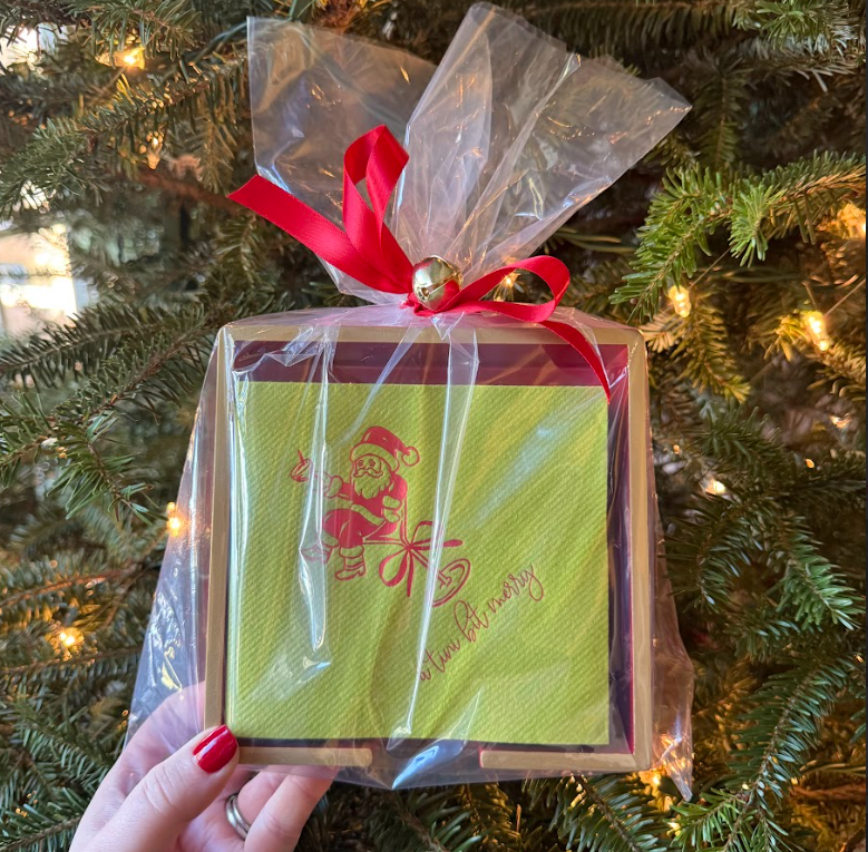 Tini Bit Merry Napkins with Holder